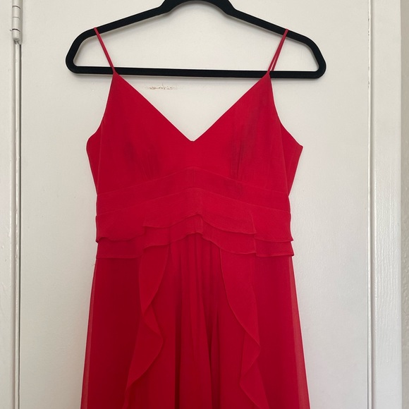 Nanette Lepore Red Midi Dress - Picture 3 of 8
